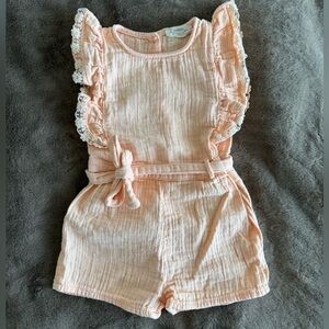 🛎️ Clearance LCWaikiki Girls Romper Coral Color Size 3-4Years